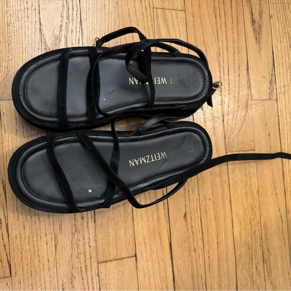 Stuart Weitzman Black Platform Sandals - Picture 2 of 3